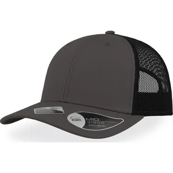 Pracovní přilba Atlantis Headwear Kšiltovka Recy Three, 6 panelová, síťovaná COT33609090299-white/white UNI Bílá/bílá