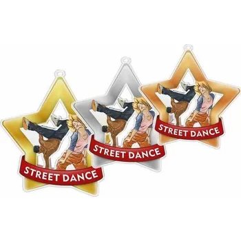 Poháry Bauer Akrylátová medaile MDASTARM40 | Tanec