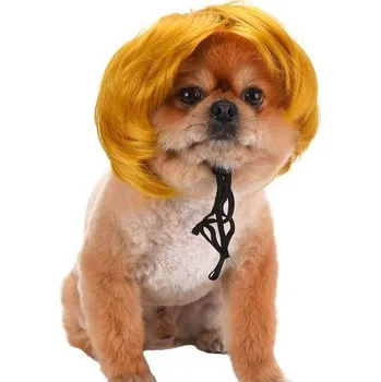 Obleček pro psa Zábavná paruka pro psy, paruka pro hraní rolí s kočkou, Halloween, Vánoce, Párty, Festivalová