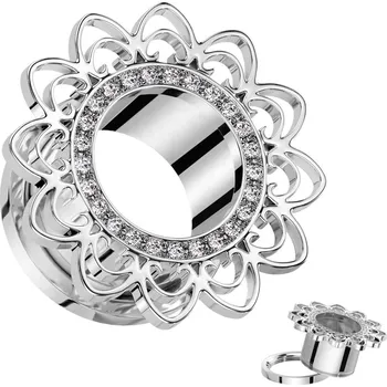 Piercing Šperky4U Tunel do ucha Filigrán - TN01152-06