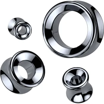 Piercing Šperky4U Tunel do ucha Hematit - TN01148-22