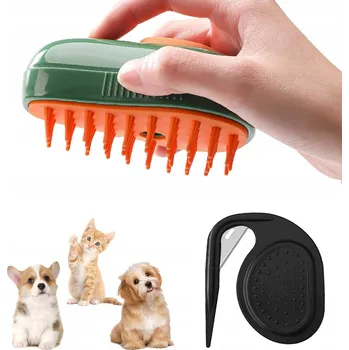 Kartáč pro zvířata ELEKTRICKÝ PARNÍ KARTÁČ PRO PSA KOČKU KOŽEŠINA , ERGONOMICKÝ PRO VYČIŠTĚNÍ SRSTI