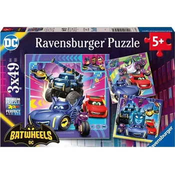 Puzzle Puzzle pro děti 2D: Batwheels 3x49 dílků