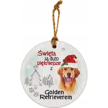 Přívěsek Keramický přívěsek CEZ-017 BN (Zlatý retrívr)