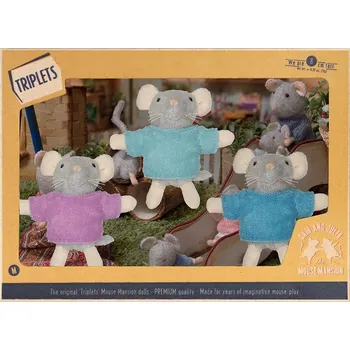 plyšák Plyšová Hračka z Myšího domku. Trojčata Media Rodzina