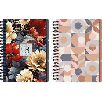 Notes B5 Beniamin bílý, černý, červený, fialový, modrý