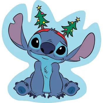 Polštář POLŠTÁŘ tvarovaný plyšový LILO A STITCH SAMETOVÝ