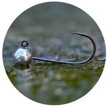 Rybářský háček RedBass Jigová Hlavička Sickle 5 ks 4/0 - 5 g