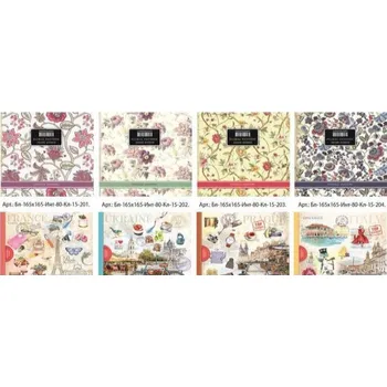 Ozdobný zápisník 165x165/80 listů linkovaný FRESH