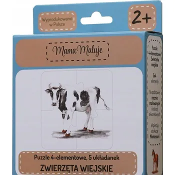 Puzzle Puzzle Venkovská zvířata Mama Maluje