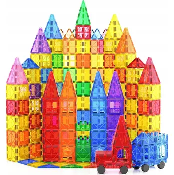 ostatní stavebnice VELKÉ MAGNETICKÉ STAVEBNICE KREATIVNÍ MAGNETIC TILES 3D SADA 100 DÍLKŮ DÁREK