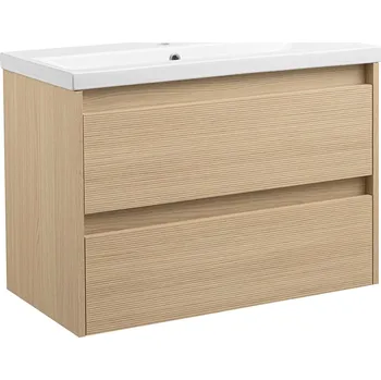 Koupelnový nábytek BPS-koupelny Koupelnová skříňka s keramickým umyvadlem Arwood DL 80