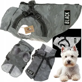 Obleček pro psa Bunda Wesoły Pupil šedá XL