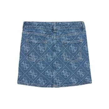 Dámská sukně Guess Džínová sukně J6RD03 D5FM0 Modrá Regular Fit 16Y