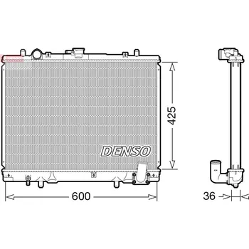Chladič motoru Chladič, chlazení motoru DENSO DRM45049