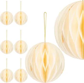 Vánoční dekorace Springos CA1502 PAPÍROVÁ VÁNOČNÍ DEKORACE 6 KS.