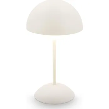 Lampička BRILONER Kugle stolní lampička - 3W, 250lm, bezdrátová, LED, stmívatelné, dotykový vypínač, teplá bílá, bílá - BRILO BRILO 7578016