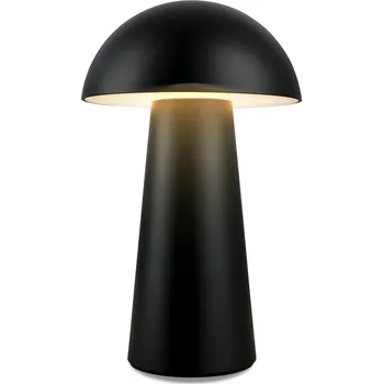 Lampička BRILONER Fungo Mini LED stolní lampička bezdrátová IP44, stmívatelné, dotykový vypínač, černá - BRILO BRILO 7520015