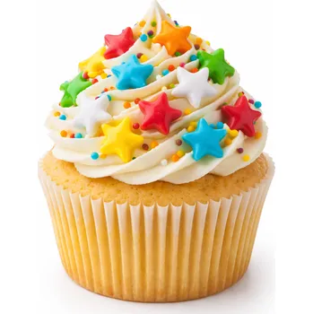 Přisada na vaření a pečení Lucie´s Sprinkles Veselé hvězdičky – barevné cukrové posypky na dorty a cupcakes✨ 90g: 90g