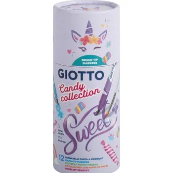 GIOTTO TURBO SOFT BRUSH PISÁŘSKÉ FIXY 12 KS FILA