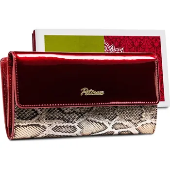 Peněženka Dámská peněženka Peterson PTN BS-415 SNAKE červená