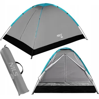 Stan Stan turistický Nils Camp dvouplášťový voděodolný modrý pro 2 osoby