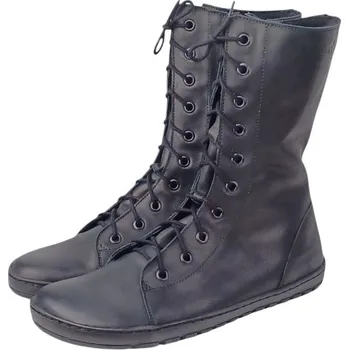 Dámská fitness obuv Dámské barefoot zimní polokozačky HIRA černá, s hřejivou vlněnou podšívkou 41