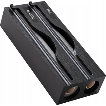 Dávkovač mýdla Dávkovač na potravinovou fólii Černý Dispenser Podavač s řezačkou