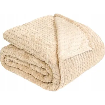 Prostěradlo Deka z mikrovlákna Markizeta 160 cm x 200 cm béžová