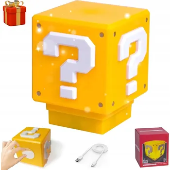 Lampička RETRO LAMPIČKA SE ZVUKEM DO POKOJE ŽLUTÁ NAPÁJENÍ USB DOTYKOVÉ OVLÁDÁNÍ