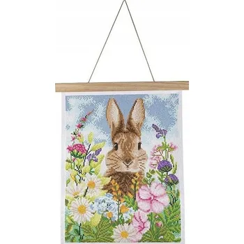 Obraz Plakát 35x45 cm s diamantovou mozaikou – Zajíc a