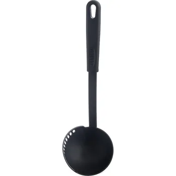 Naběračka Orion Blackline naběračka s cedníkem 9 cm černá