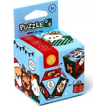 Puzzle Puzzle ve tvaru kostky - Vánoční Adoramals