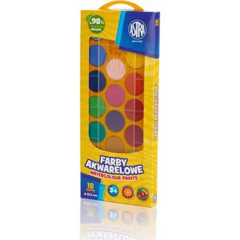Vodová barva Akvarelové barvy Astra 18 ks x 2 ml