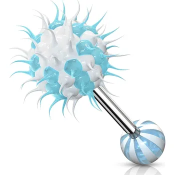 Piercing Šperky4U Piercing do jazyka silikonový střapec - PJ01196-QW