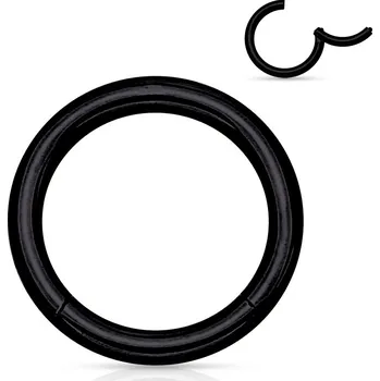 Piercing Šperky4U Piercing segment kruh - černý - K01039K-1212