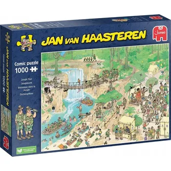 Puzzle Puzzle Jumbo 1000 dílků Jan van Haasteren Výlet do džungle
