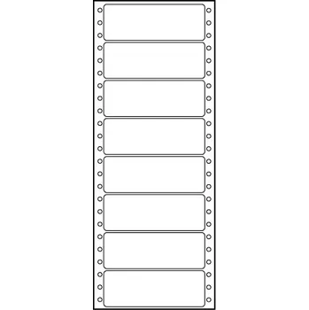 Papír Etikety tabelační 100x36,1 jednořadé 4000 etiket