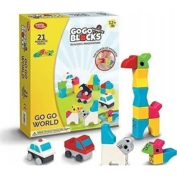 ostatní stavebnice GO GO MAGNETICKÉ STAVEBNICE 21 DÍLŮ