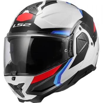 Helma na motorku LS2 Překlopná přilba FF910 Advant II Triple White Blue Red P/J S (55-56)