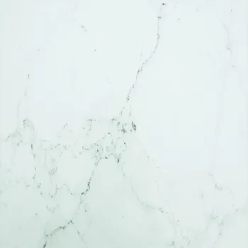 zahrada-XL Stolní deska bílá 80 x 80 cm 6 mm tvrzené sklo mramorový design 322257