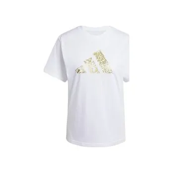 Dámské oblečení adidas Tech Metallic Graphic T-Shirt L