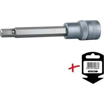 Gola hlavice KS Tools Nástrčný ořech s bitem 1/2",vnitřní šestihran, dlouhý, 13 mm Věšák 911.1963-E