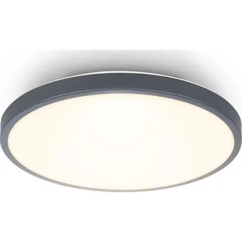 BRILONER Competo stropní svítidlo pr.24 cm - 12W, 1300lm, LED, teplá bílá, antracit - BRILO BRILO 3901015