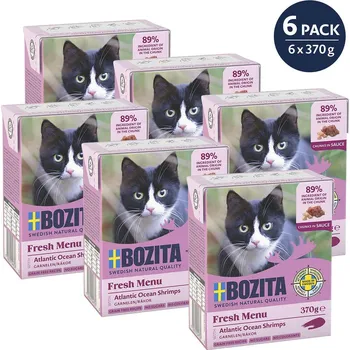 Bozita kousky v omáčce s krevetami 6x370 g