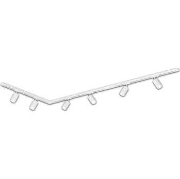 Bodové svítidlo BRILONER Lištový systém sada 225 cm do L - 3x 230V lišta 1-fázová, 6x spot GU10, bílá - BRILO BRILO 8010066