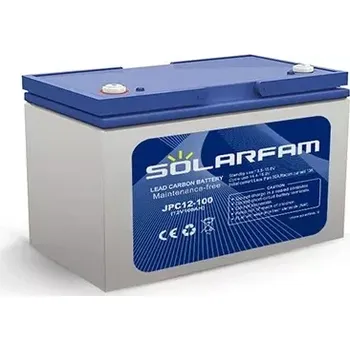 Olověno uhlíková baterie Solarfam 100Ah
