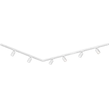 Bodové svítidlo BRILONER Lištový systém sada 300 cm do L - 4x 230V lišta 1-fázová, 6x spot GU10, bílá - BRILO BRILO 8011066