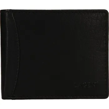 Peněženka Lagen pánská peněženka kožená W-8120-černá - BLK
