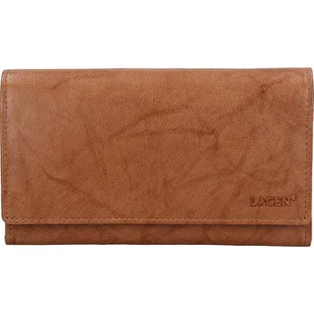 Peněženka Lagen dámská peněženka kožená V-62-světle hnědá - CGN + doprava zdarma